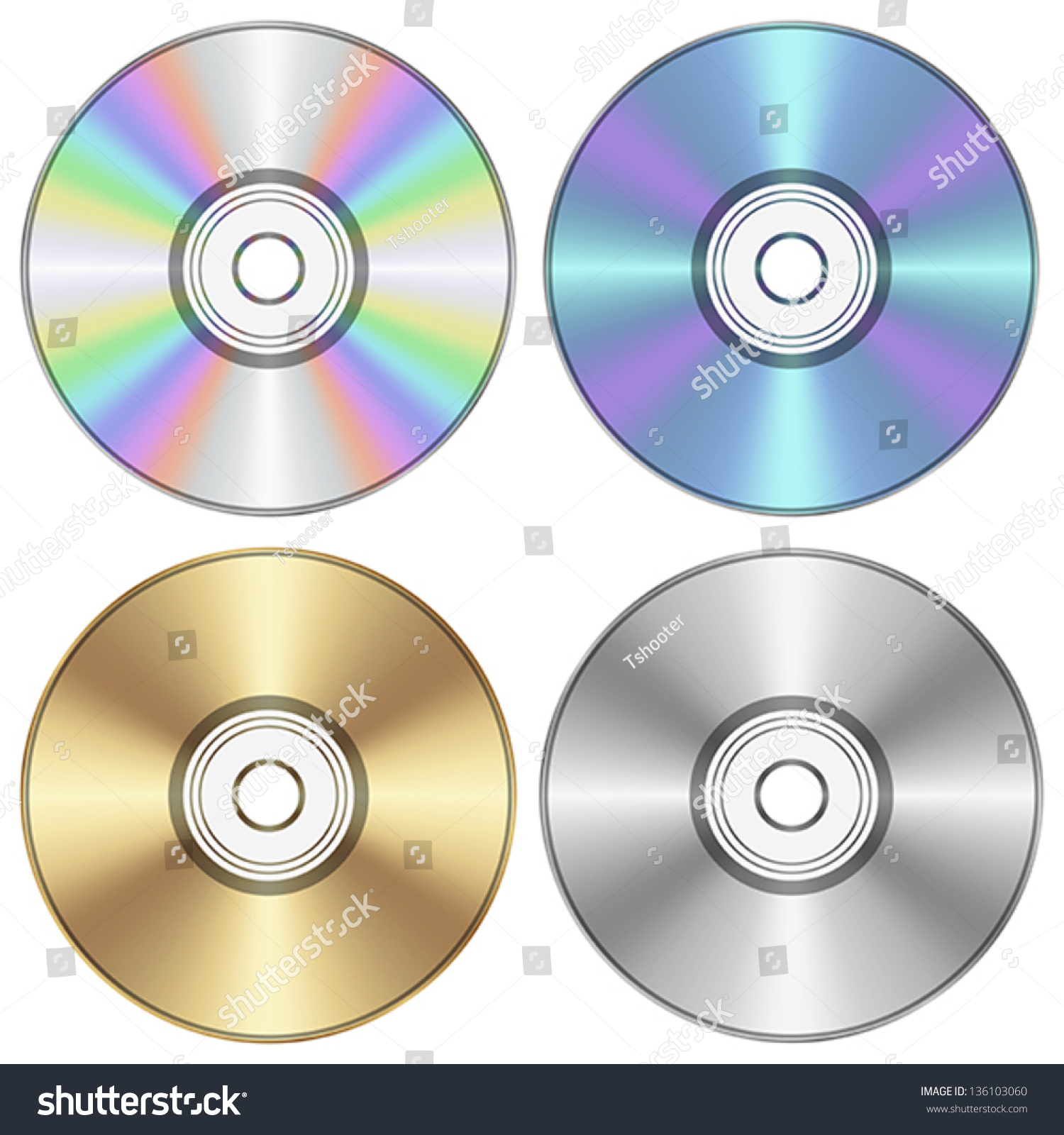 Layered Editable Vector Illustration Of Cds In Royalty Free Stock