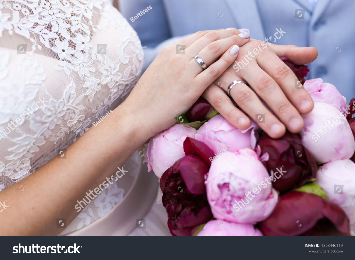 Wedding rings wearing #1363446119