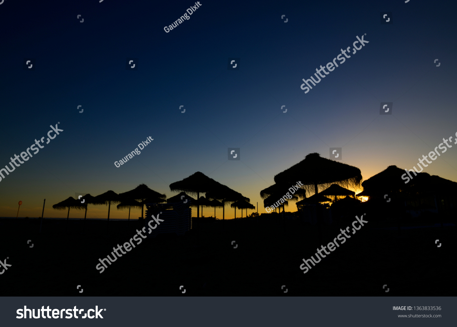 Cabana on the beach of Puerto Banos, Marbella Spain #1363833536