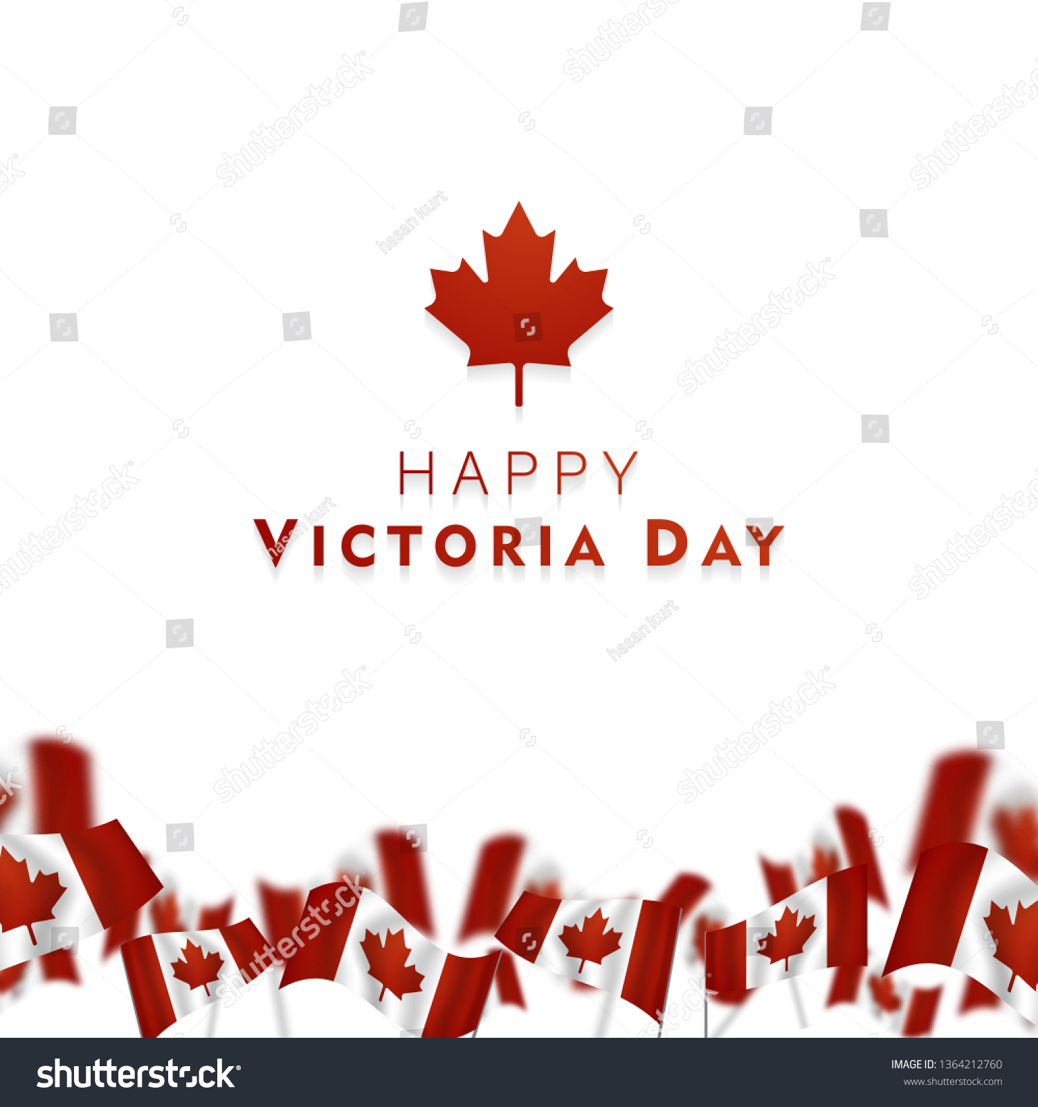 Victoria Day in Canada Vector Illustration, Royalty Free Stock Vector