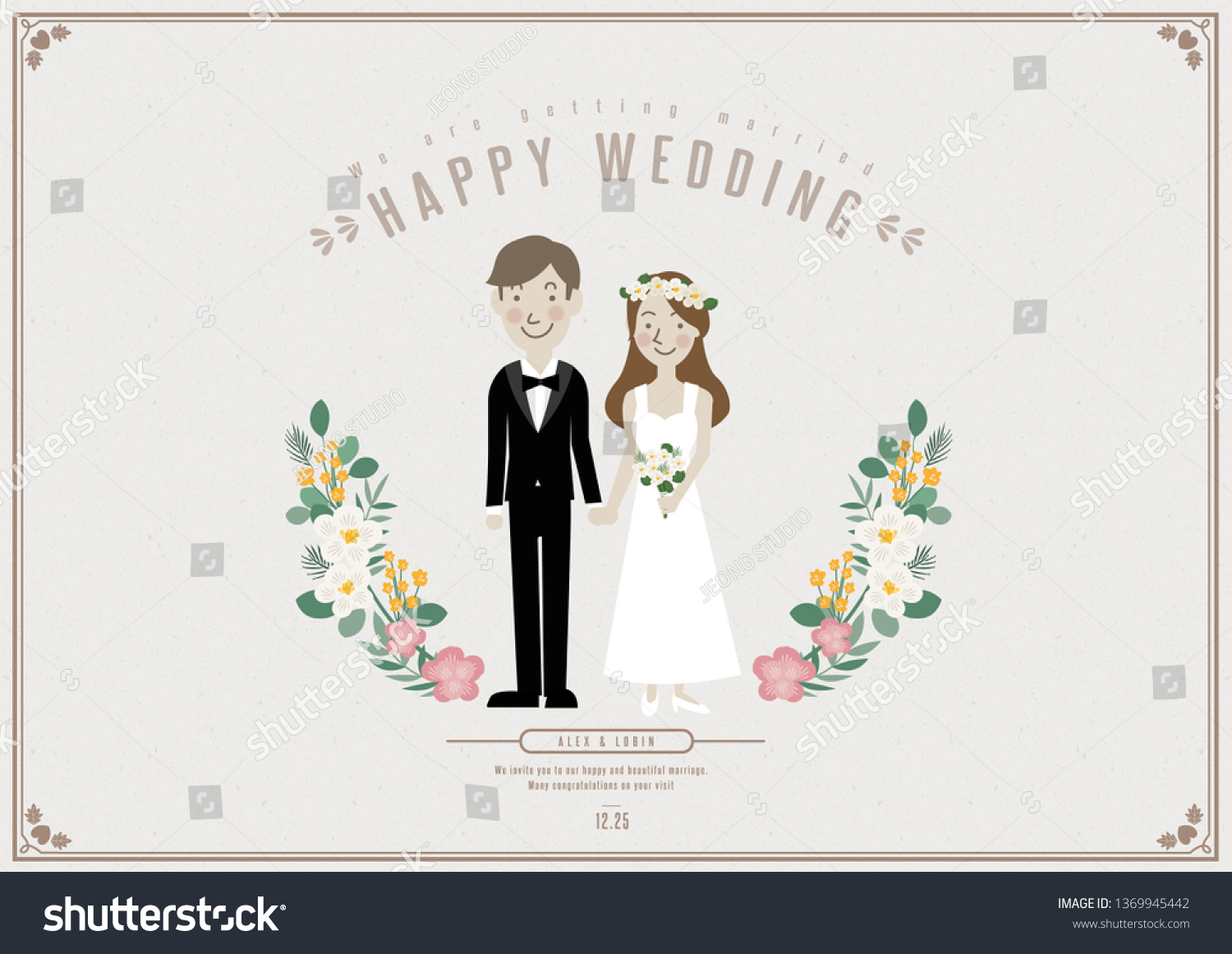 wedding / married / wedding card / poster / letter #1369945442