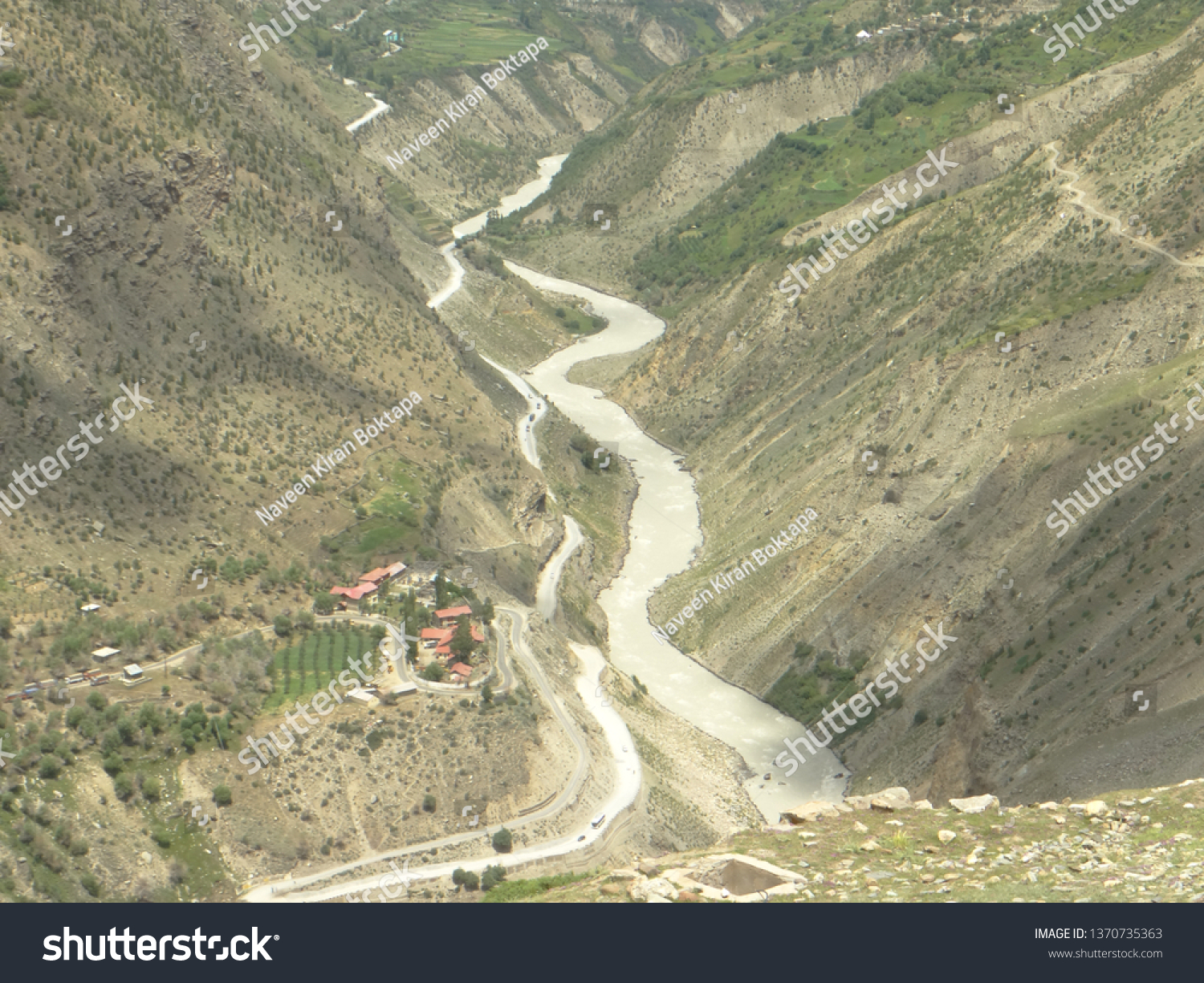 Valley in Lahaul Spiti Himachal Pradesh #1370735363