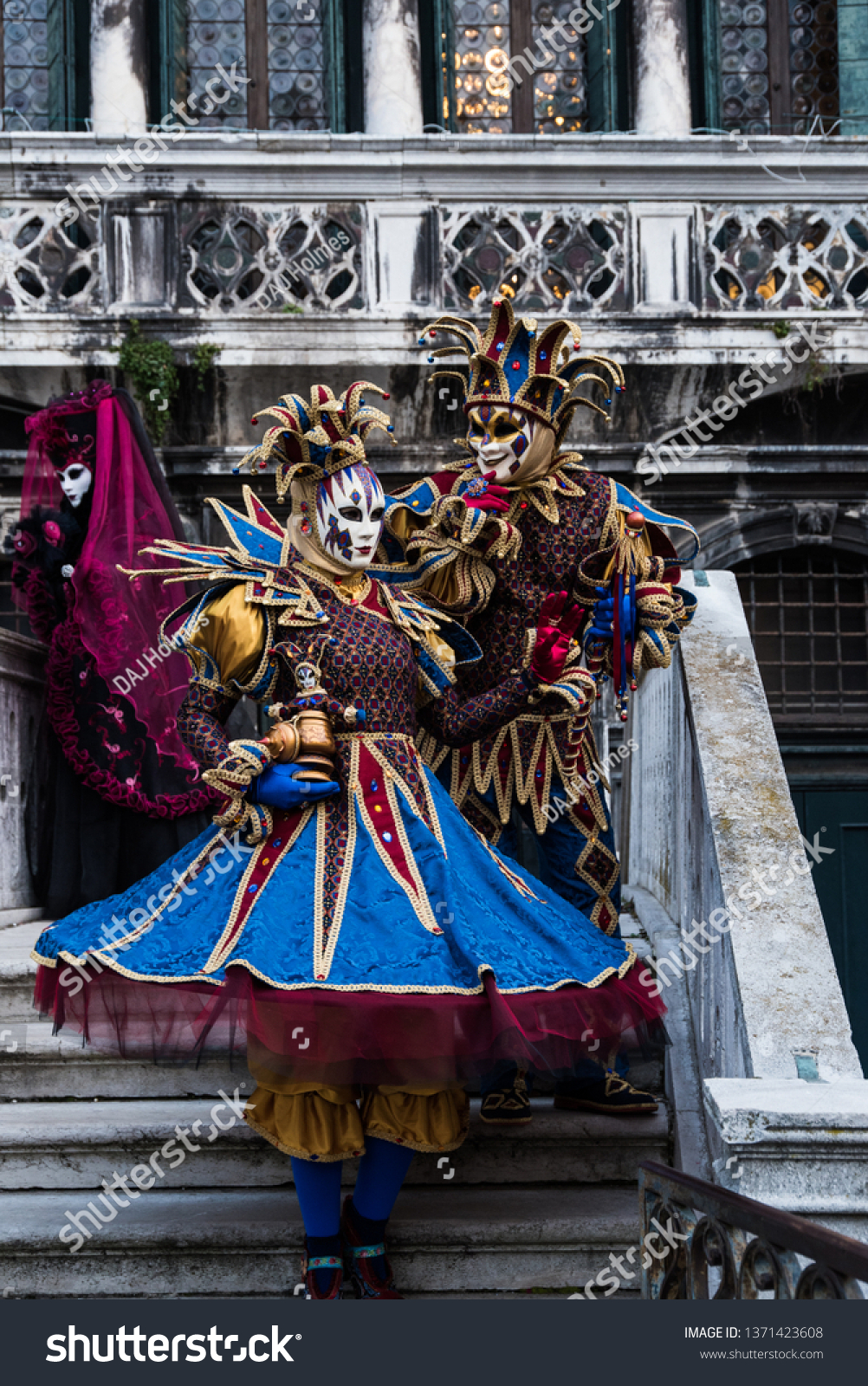One of the many performers atr Venice's Carnival, its a real hot spot for photograhers and pousers #1371423608