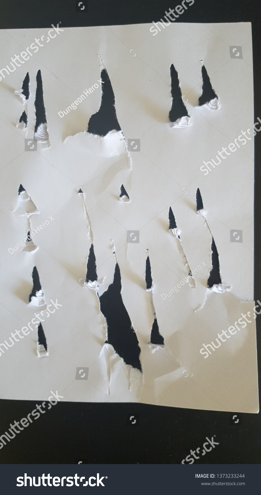 white ripped papersheet #1373233244
