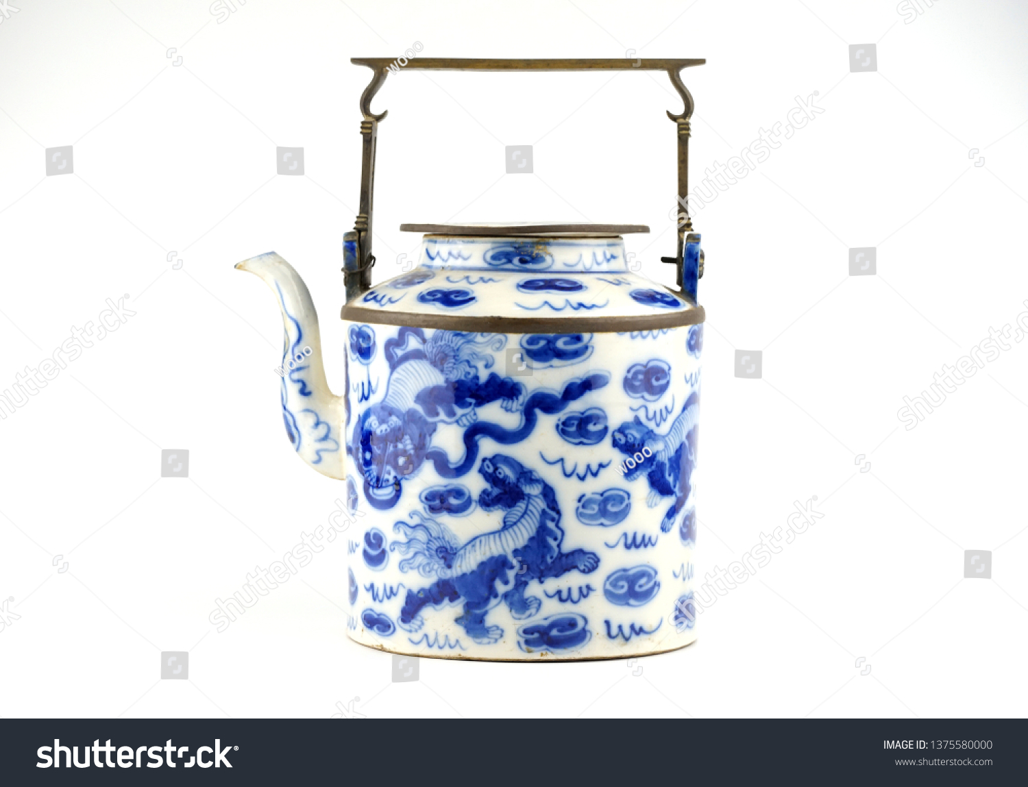 Antique Objects on white background. #1375580000
