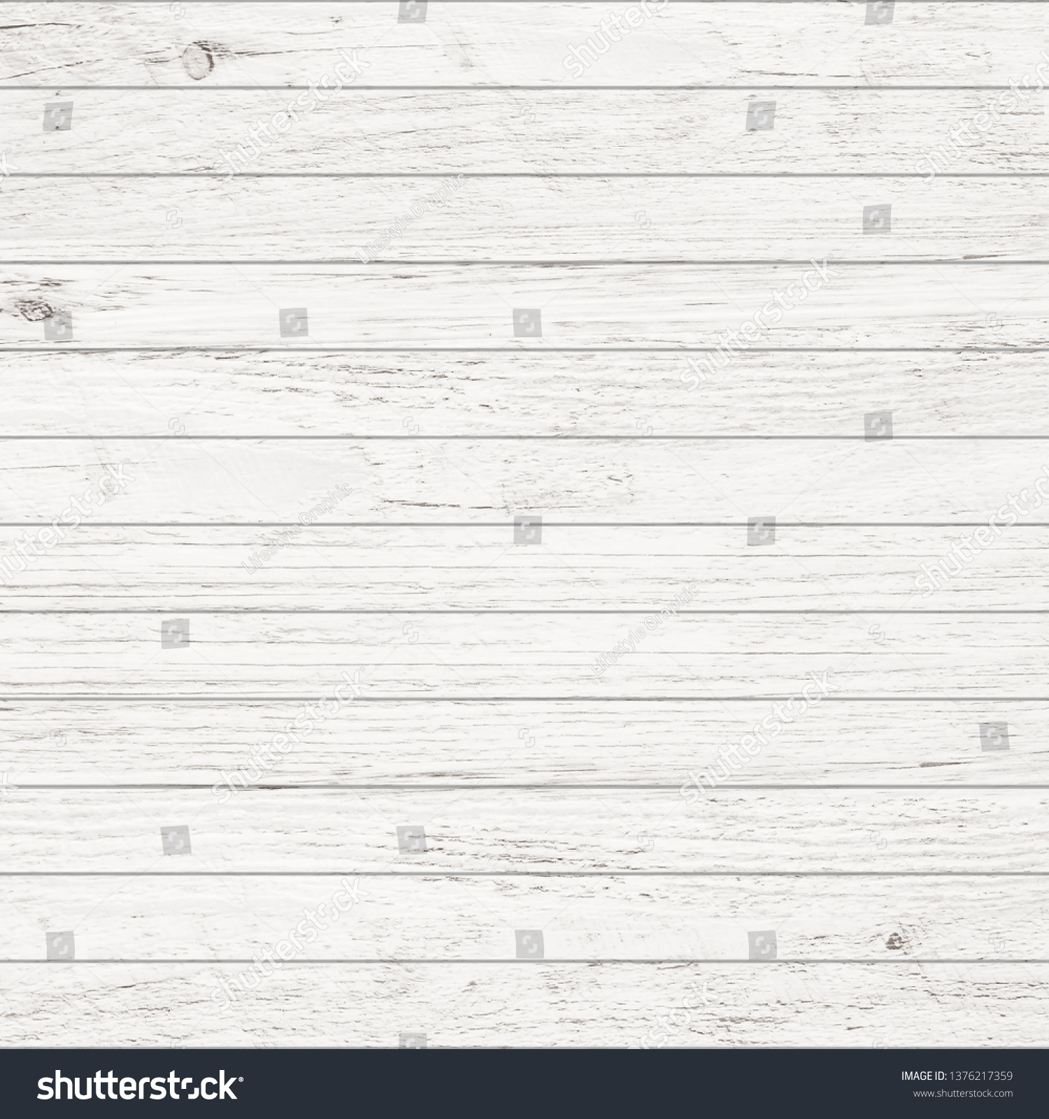 White wood pattern and texture for background. Close-up image. #1376217359