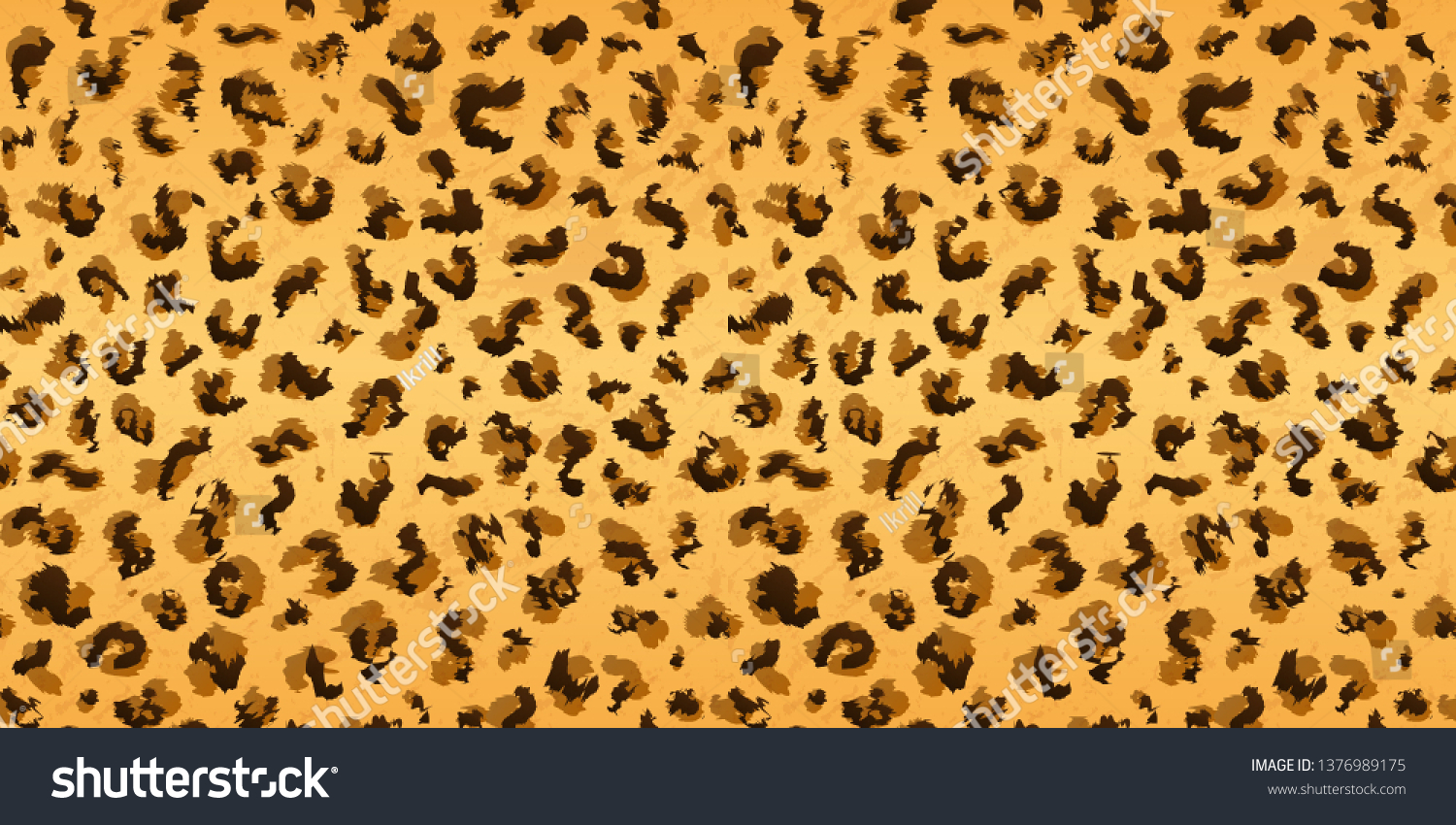 Leopard pattern design, Animal design. Brown, orange, yellow. #1376989175