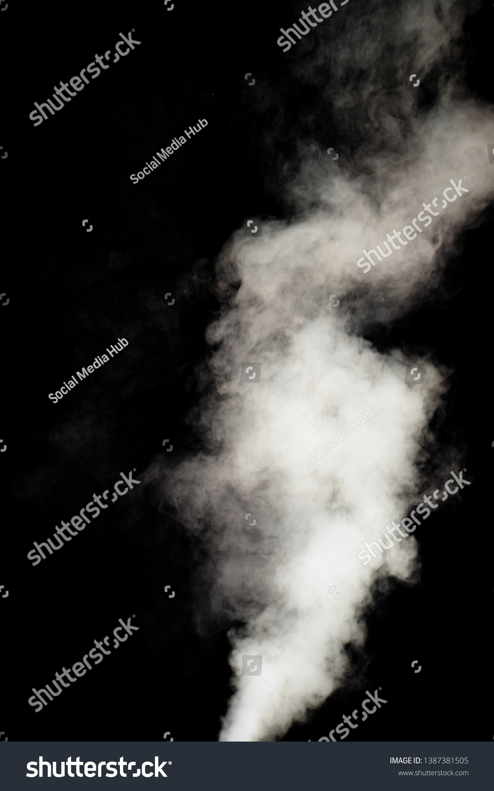 white smoke texture isolated on dark background  #1387381505