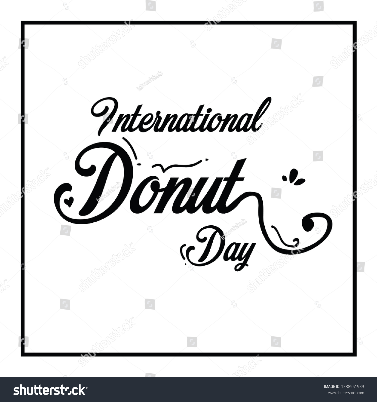 International Donut Day Celebration Vector Royalty Free Stock Vector