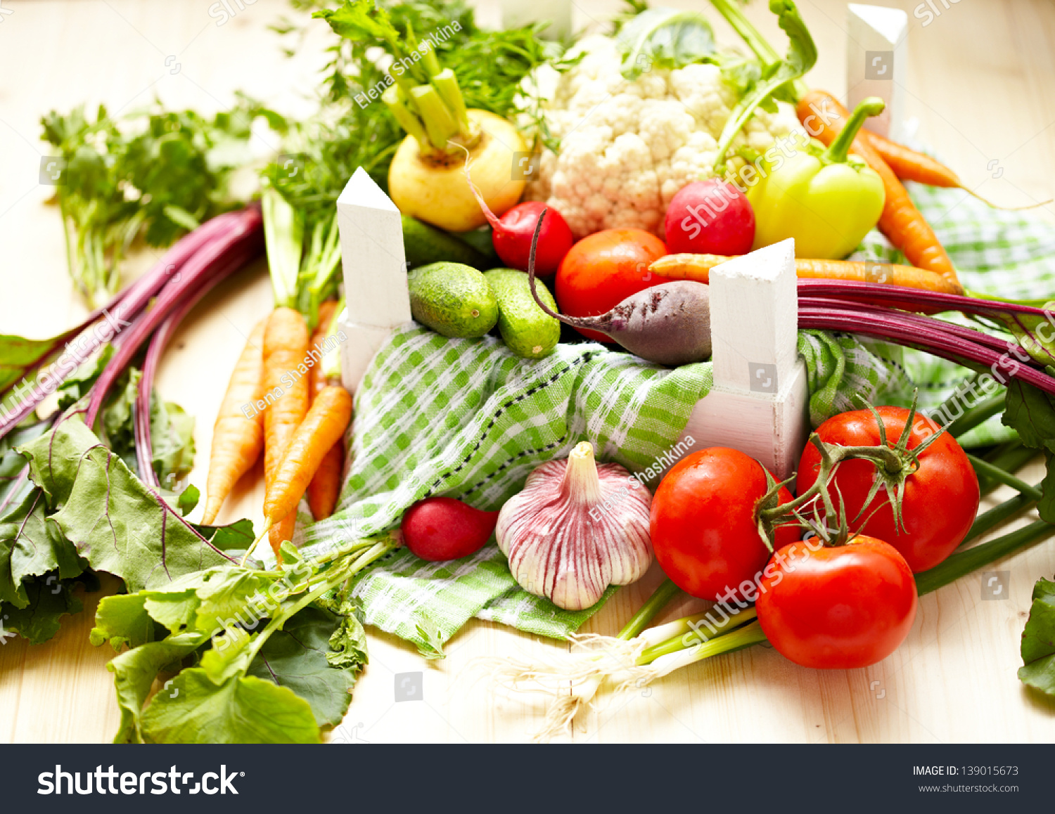 Fresh Vegetables in a Box #139015673