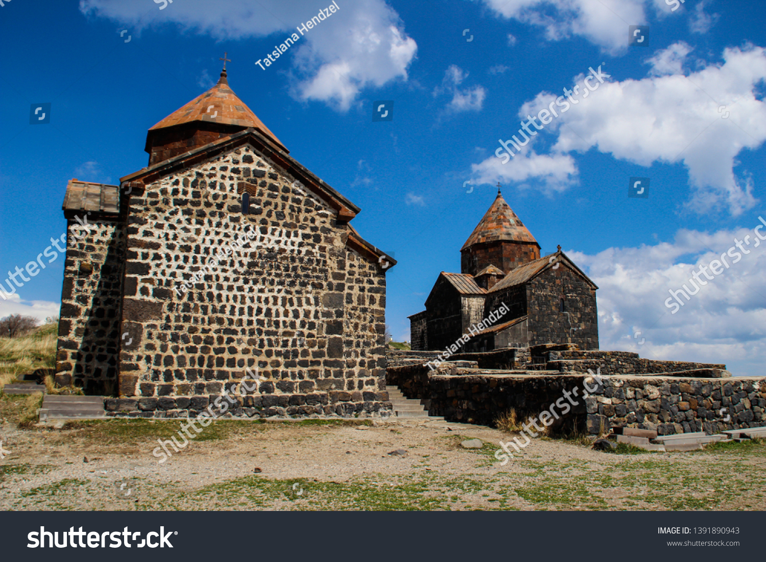 Sevanavank (Sevan Monastery) is a monastic complex located on a peninsula on the shore of Lake Sevan in the Gegharkunik region of Armenia. An ancient Christian shrine. #1391890943