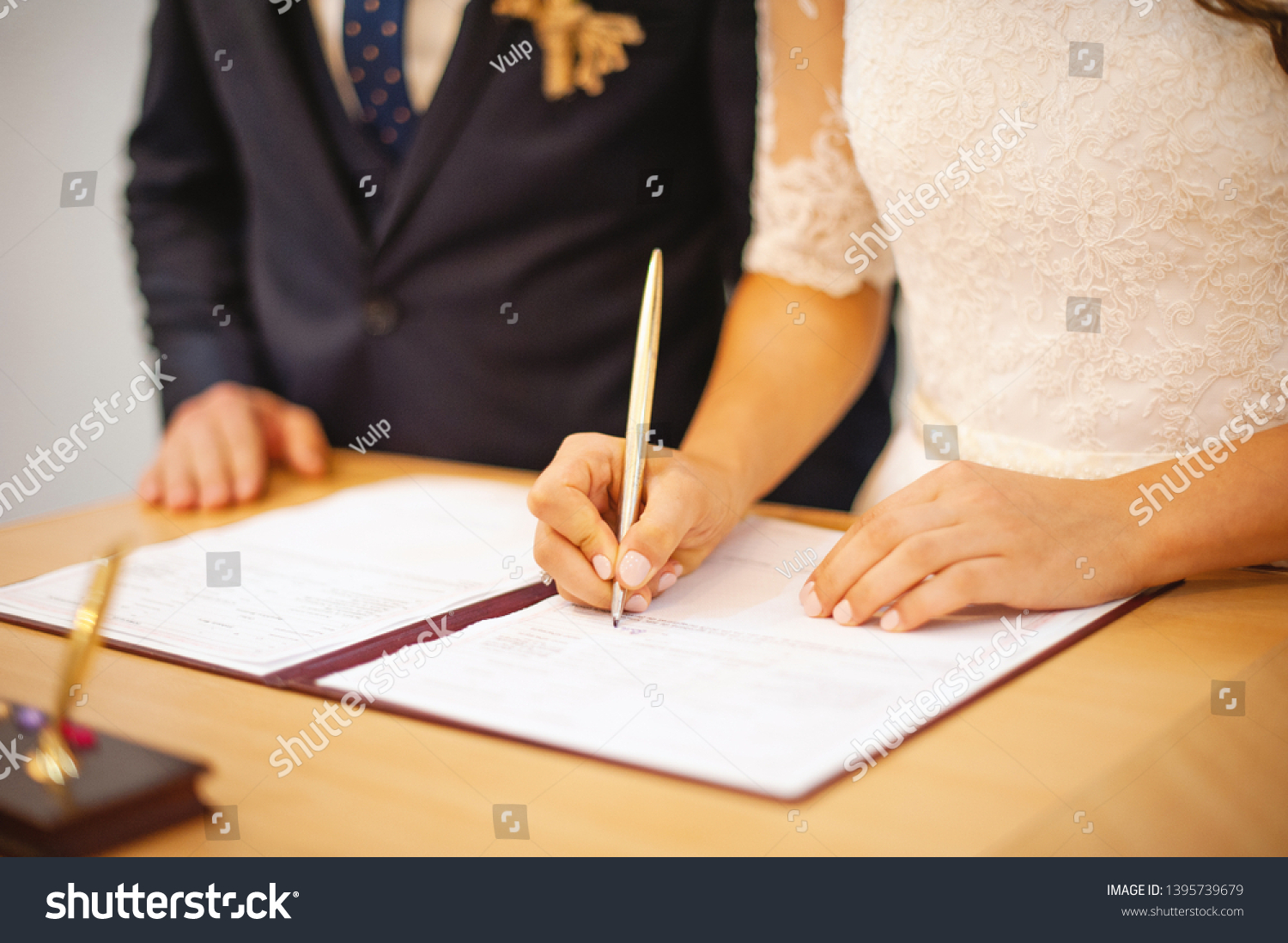 Photo of a wife and husband at civil registration, ceremony day #1395739679