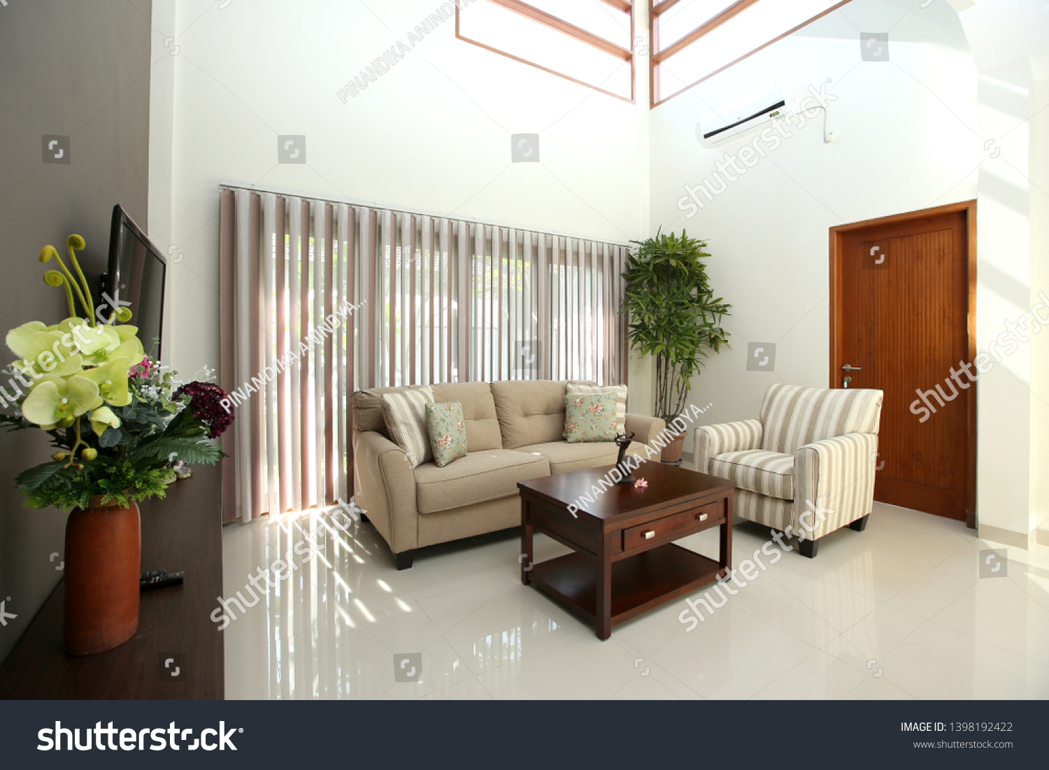living room in modern house  with the modern furniture #1398192422