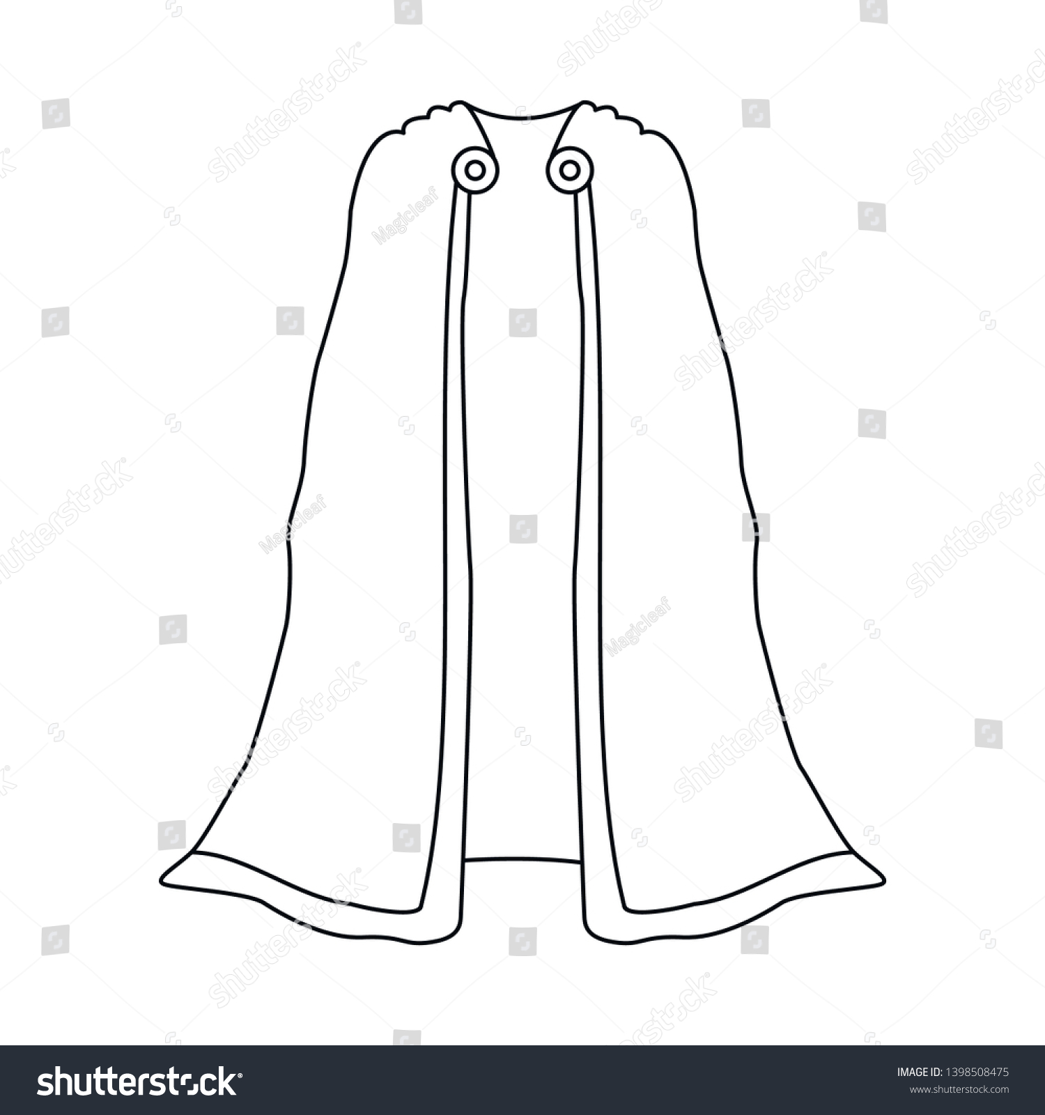 Vector design of cape and emperor logo. - Royalty Free Stock Vector ...