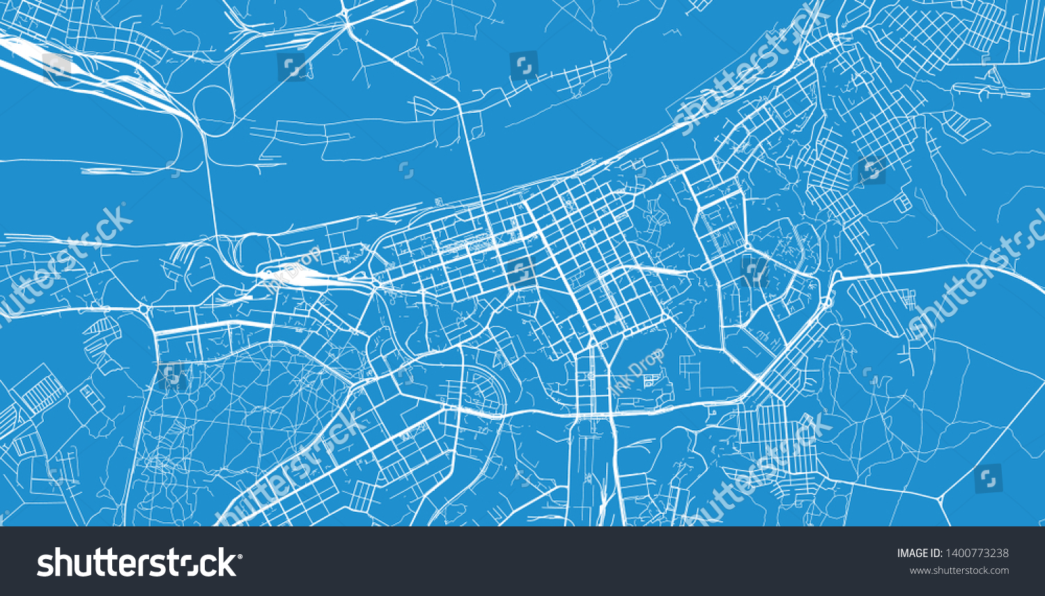 Urban Vector City Map Of Perm Russia Royalty Free Stock Vector   Avopix 1400773238 