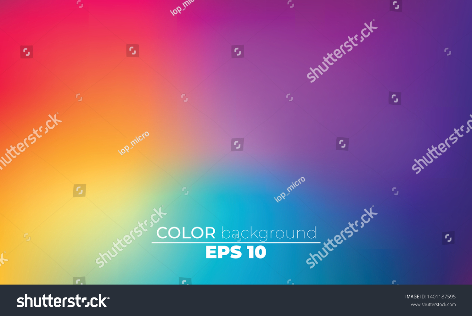 Abstract blurred gradient mesh background in bright Colorful smooth. Easy editable soft colored vector illustration, Suitable For Wallpaper, Banner, Background, Card, Book Illustration, landing page #1401187595