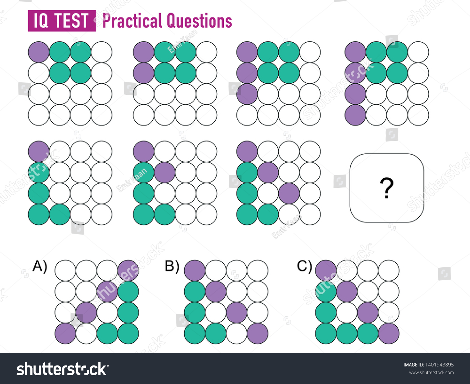 IQ TEST - Practical Questions Vektor Ai - Royalty Free Stock Vector ...