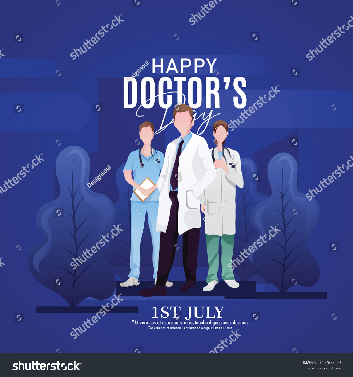 international doctors dayVector illustration of Royalty Free Stock