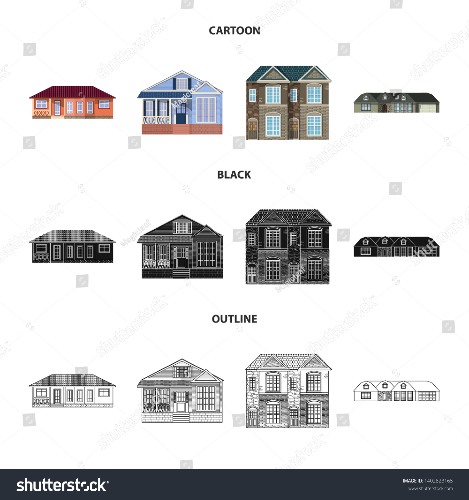 bitmap illustration of building and front logo. - Royalty Free Stock ...