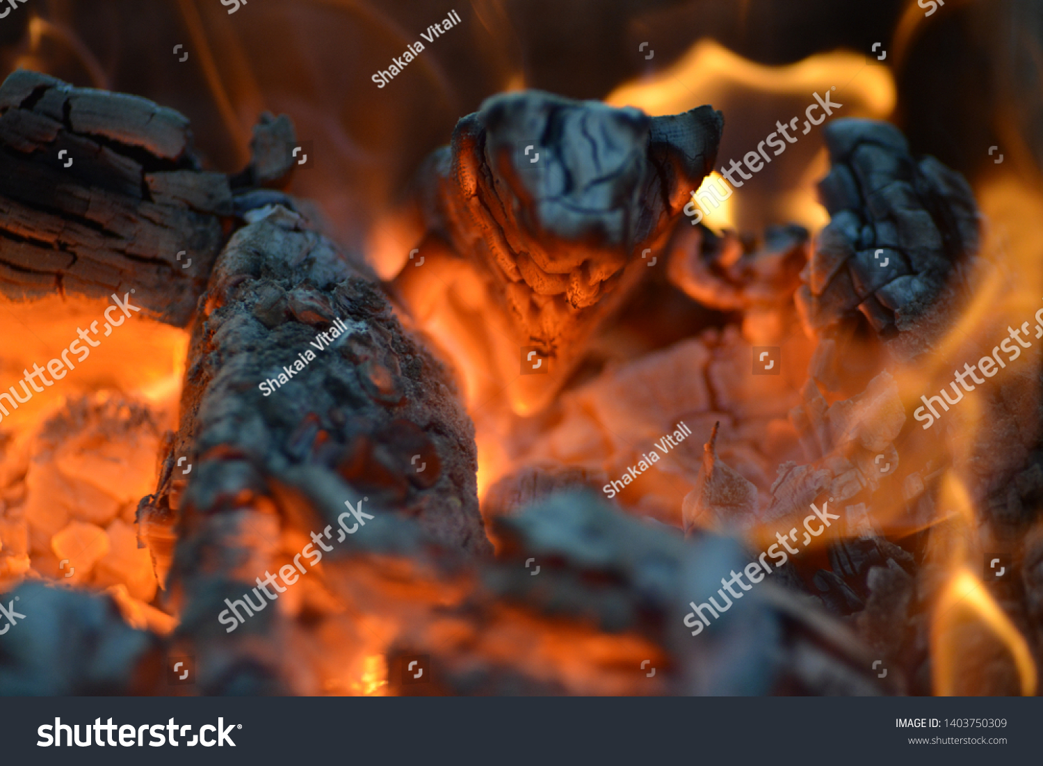 hot burning embers,burning embers from the fire #1403750309
