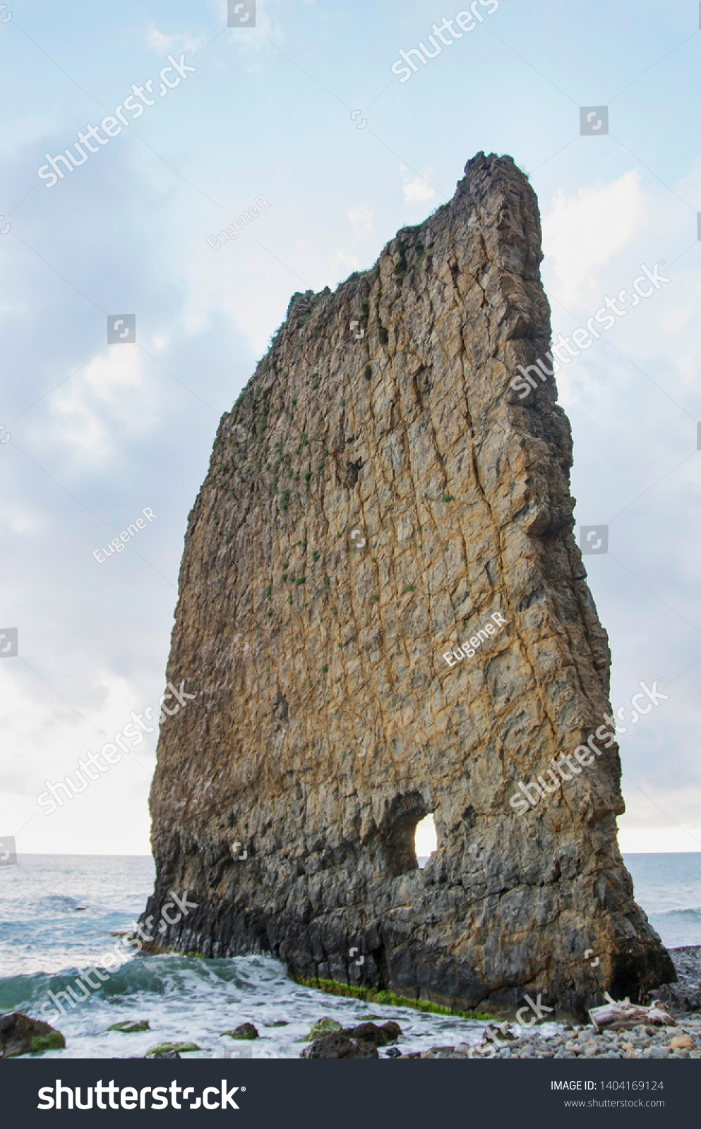 Monument of nature - Sail Rock, or Parus Rock. #1404169124