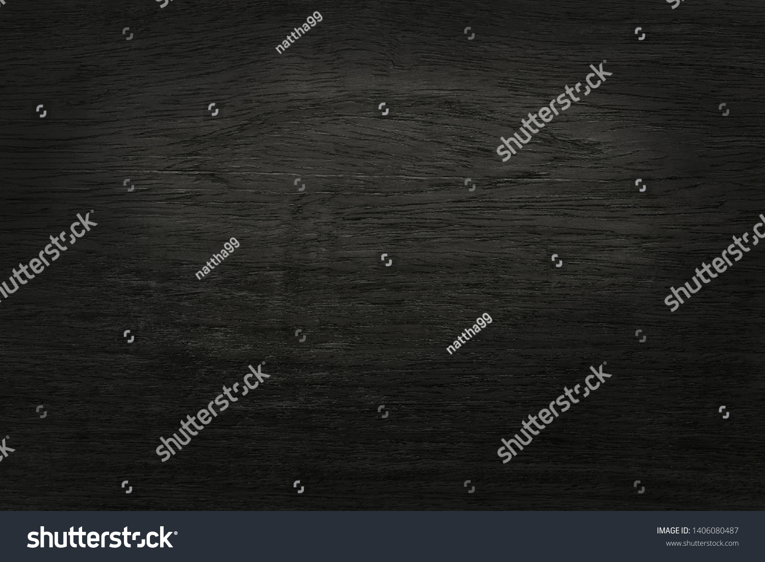 Black wooden wall background, texture of dark bark wood with old natural pattern for design art work, top view of grain timber. #1406080487