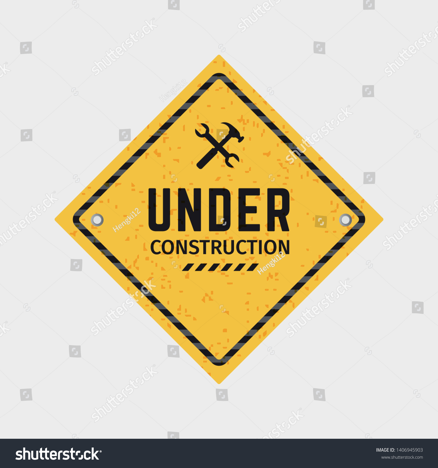 Vector Under Construction Road Sign Royalty Free Stock Vector Avopix Com