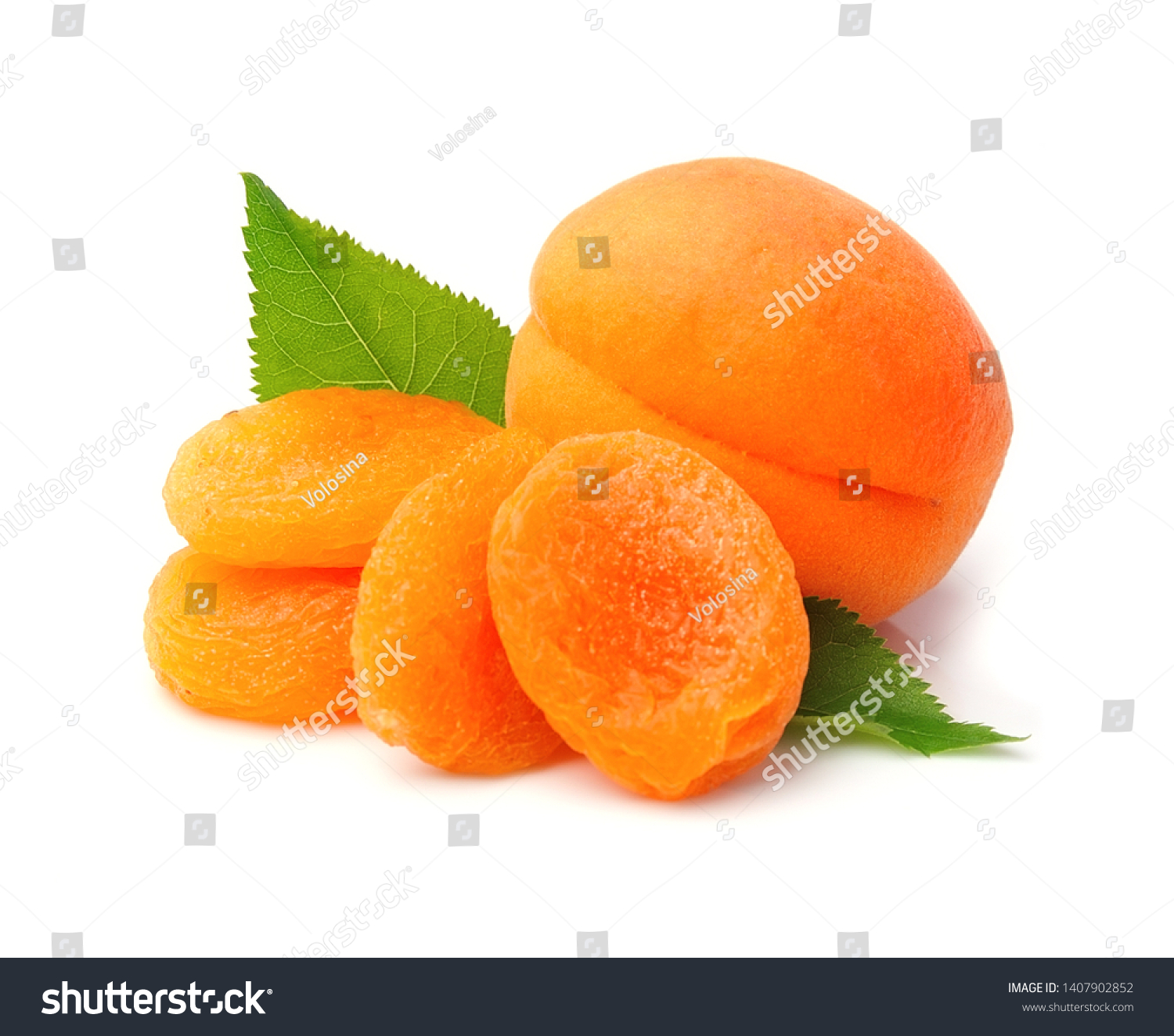 Sweet apricots and dried apricots #1407902852