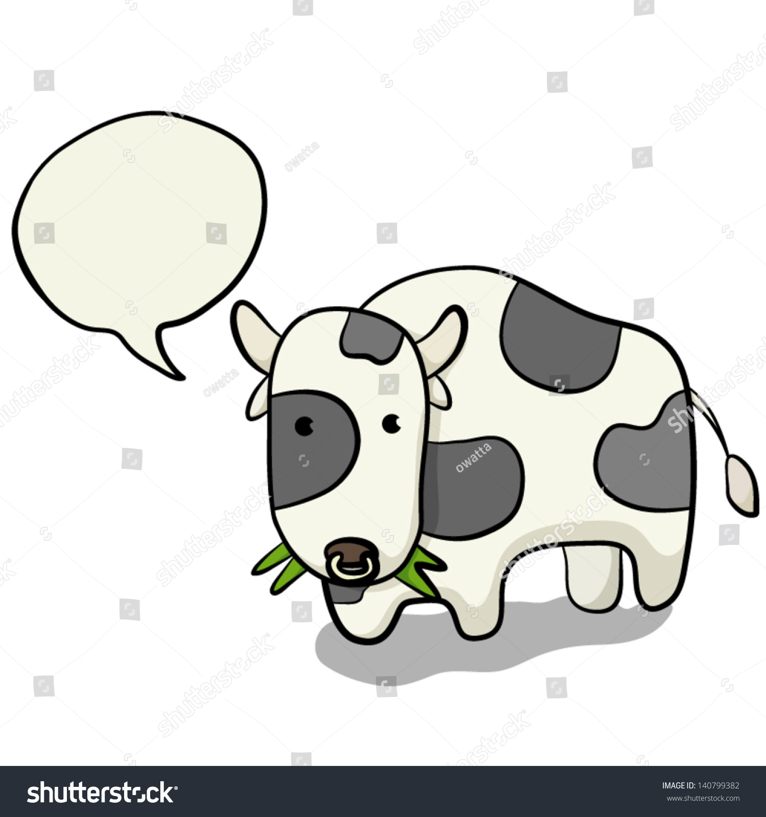 Cow Said Cartoon Vector And Illustration Royalty Free Stock Vector