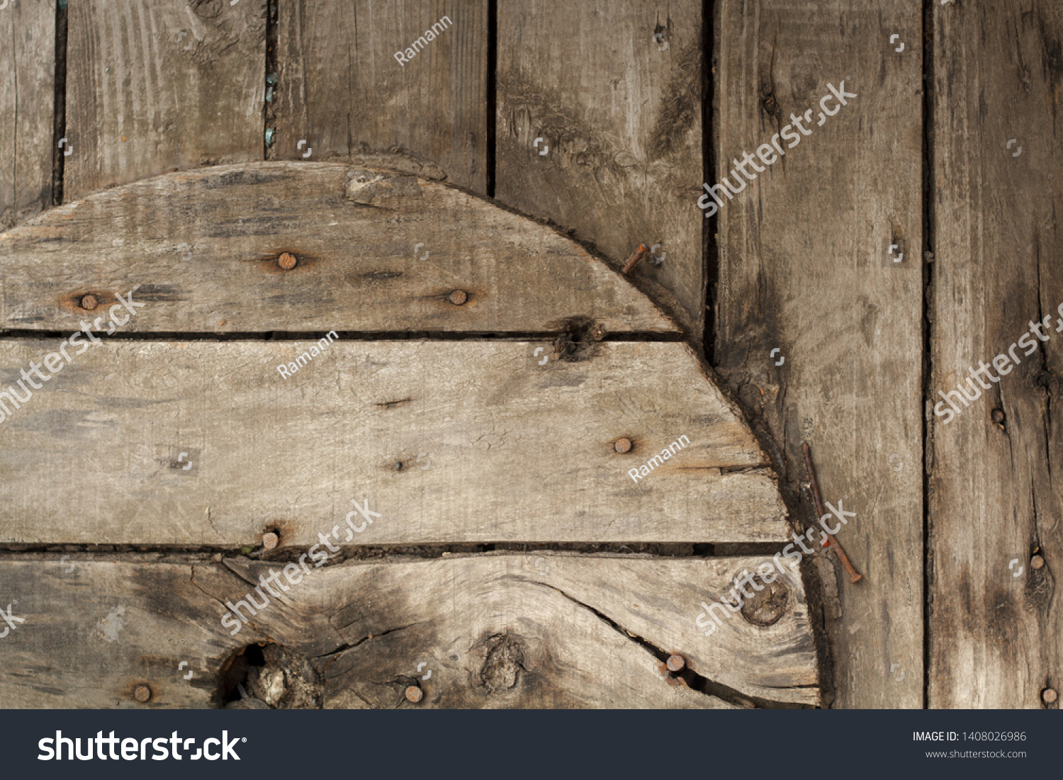 Closeup of a wooden coil for a cable and cable, background or concept. #1408026986