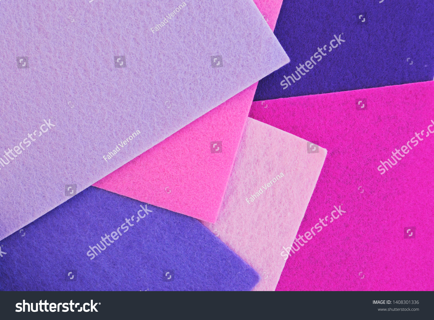 colourfull set of natural felt texture. pink and violet. modern colour background. handmade #1408301336