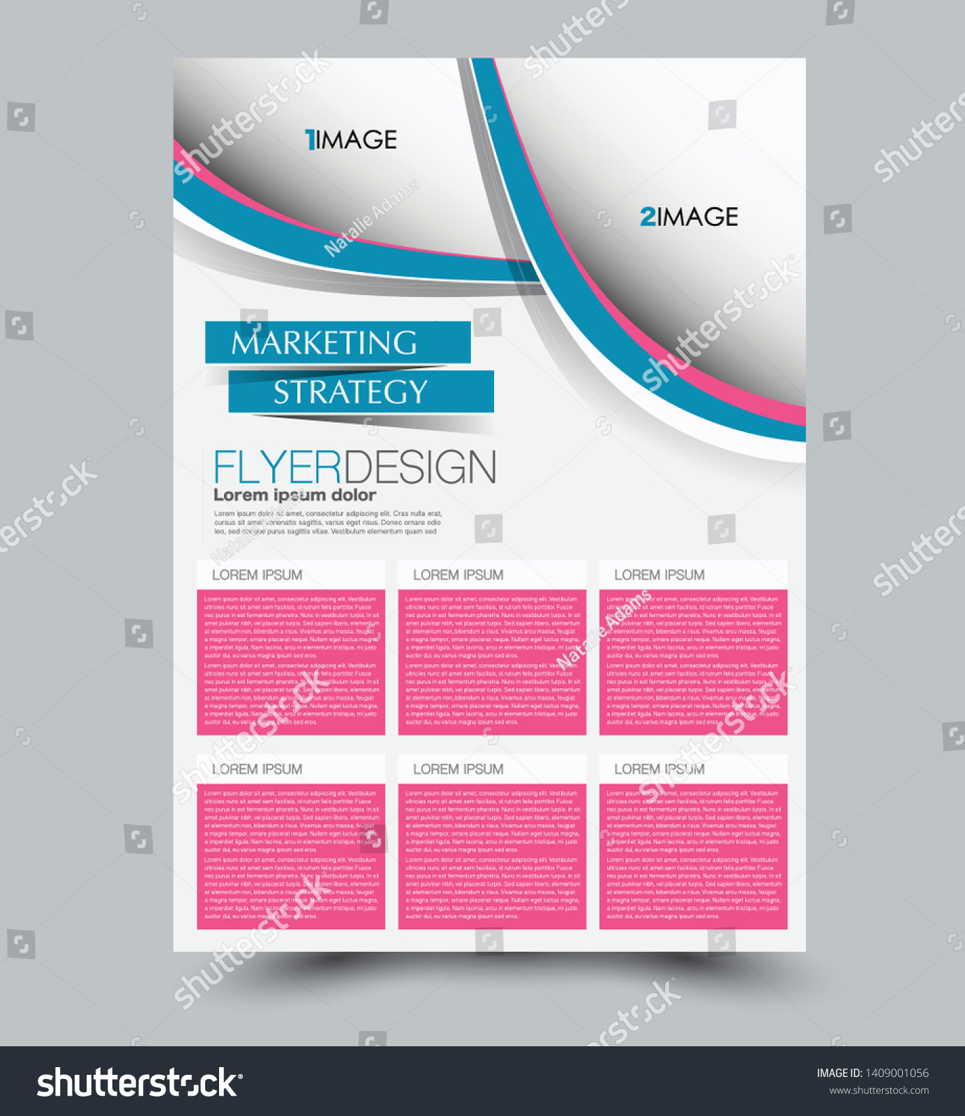 Flyer template. Design for a business, education - Royalty Free Stock ...