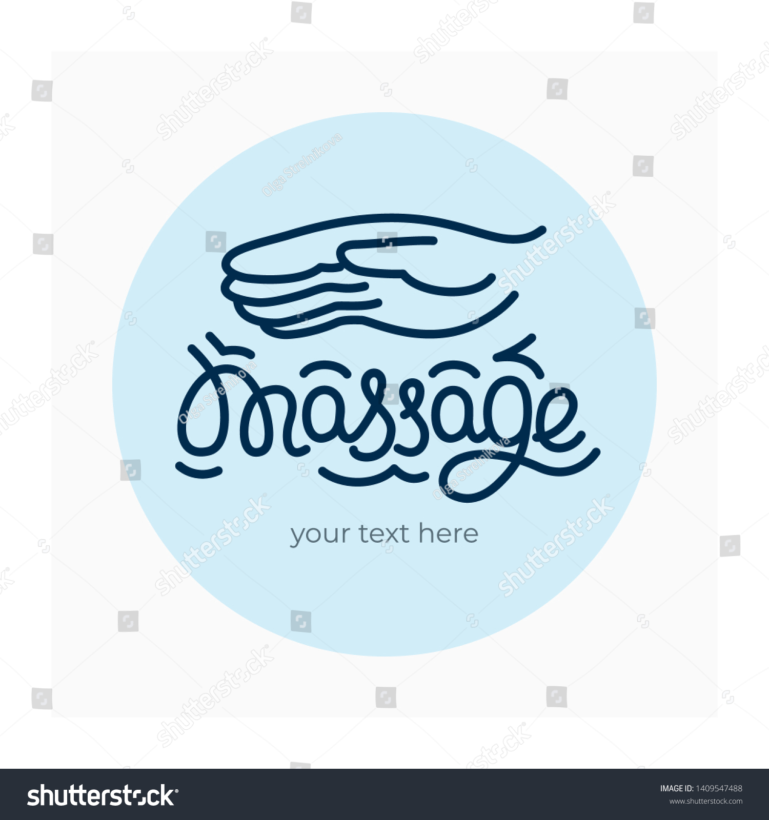 Vector illustration with hand picture for - Royalty Free Stock Vector ...