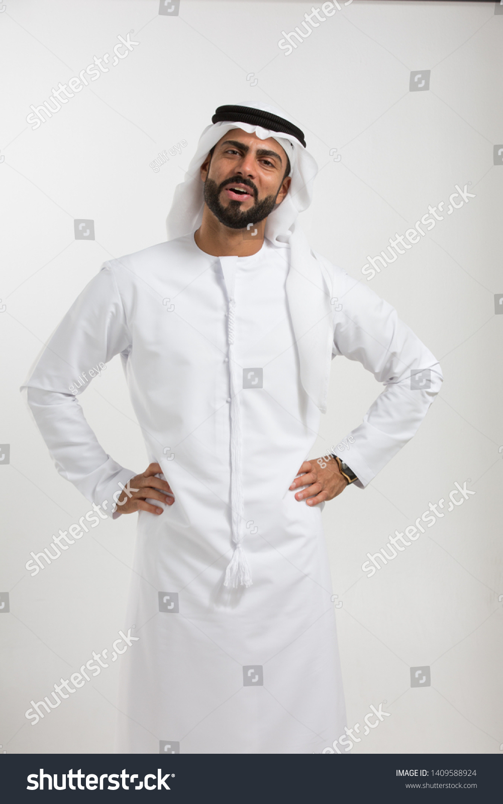 Portrait of an arab man. #1409588924