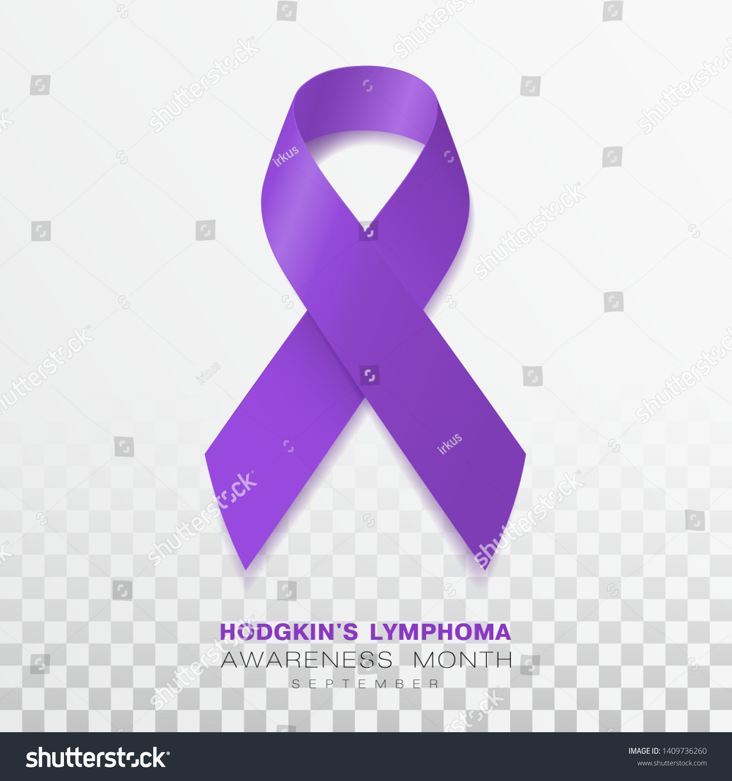 Hodgkins Lymphoma Awareness Month Violet Color Royalty Free Stock