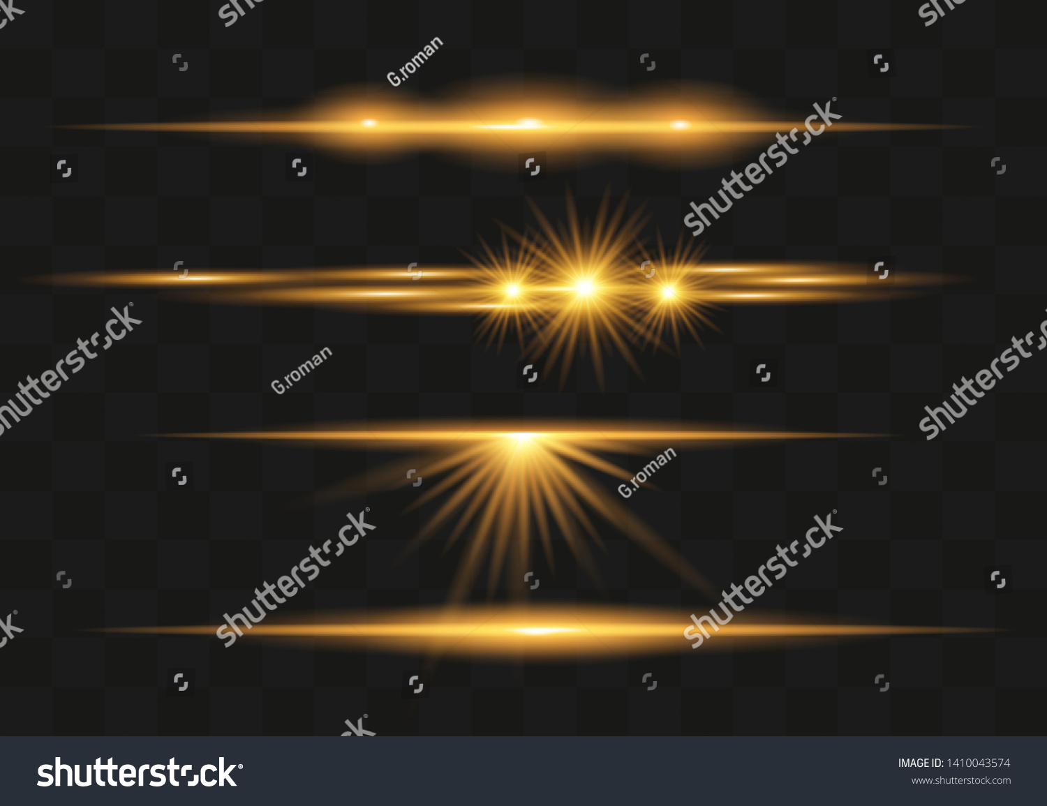 Light highlight yellow special effect with rays - Royalty Free Stock ...