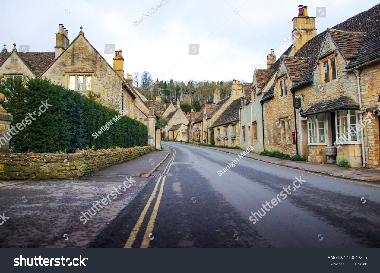 Small town in england with beautiful architecture. #1410049265