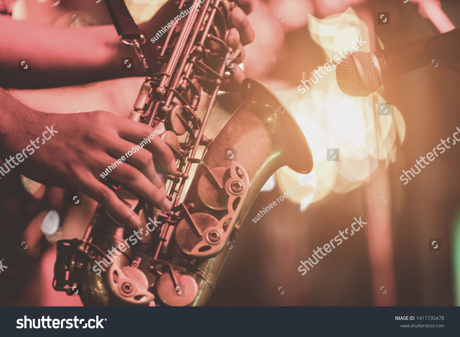 Musical instruments
,Saxophone Player hands Saxophonist playing jazz music. Alto sax musical instrument closeup
 #1411735478