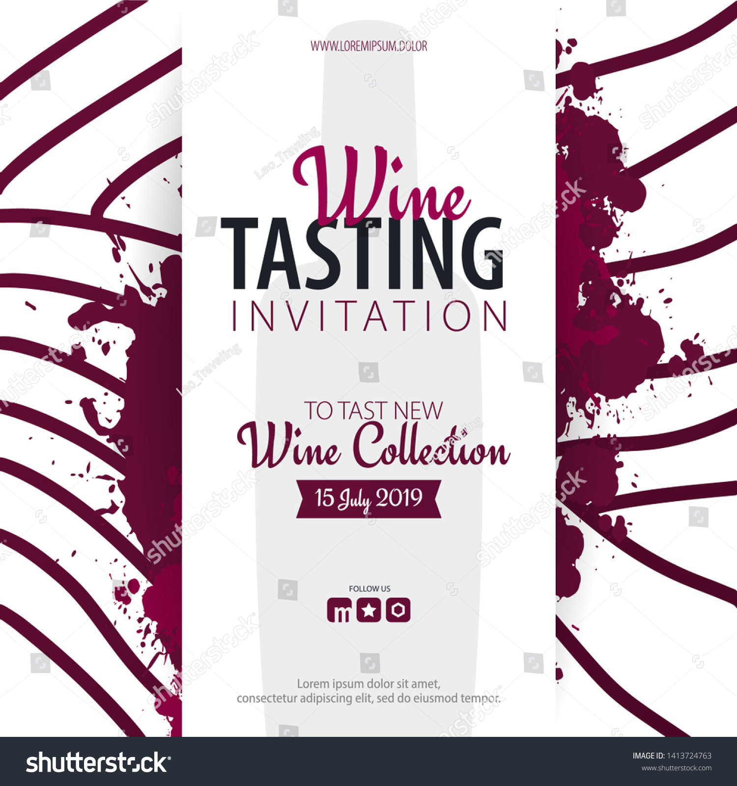 Wine tasting. Template for promotions or - Royalty Free Stock Vector ...