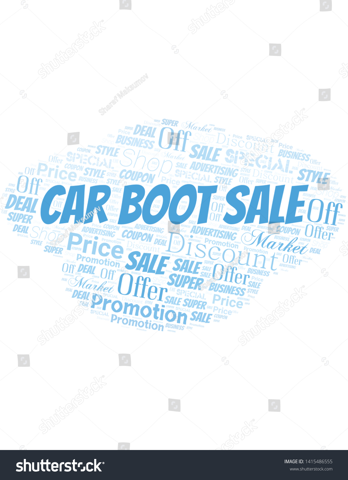 Car Boot Sale Word Cloud. Wordcloud Made With - Royalty Free Stock ...