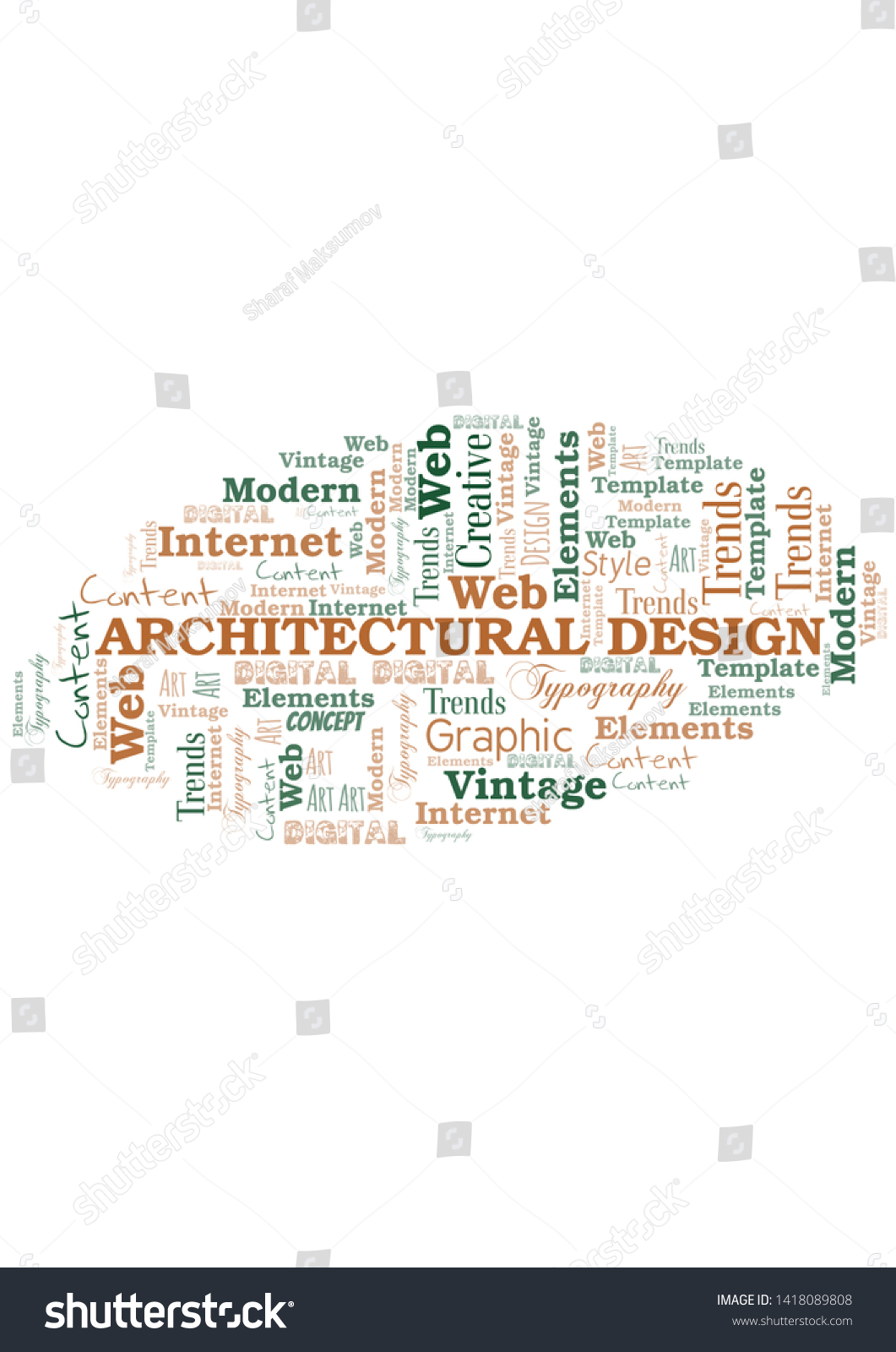 Architectural Design word cloud. Wordcloud made - Royalty Free Stock ...