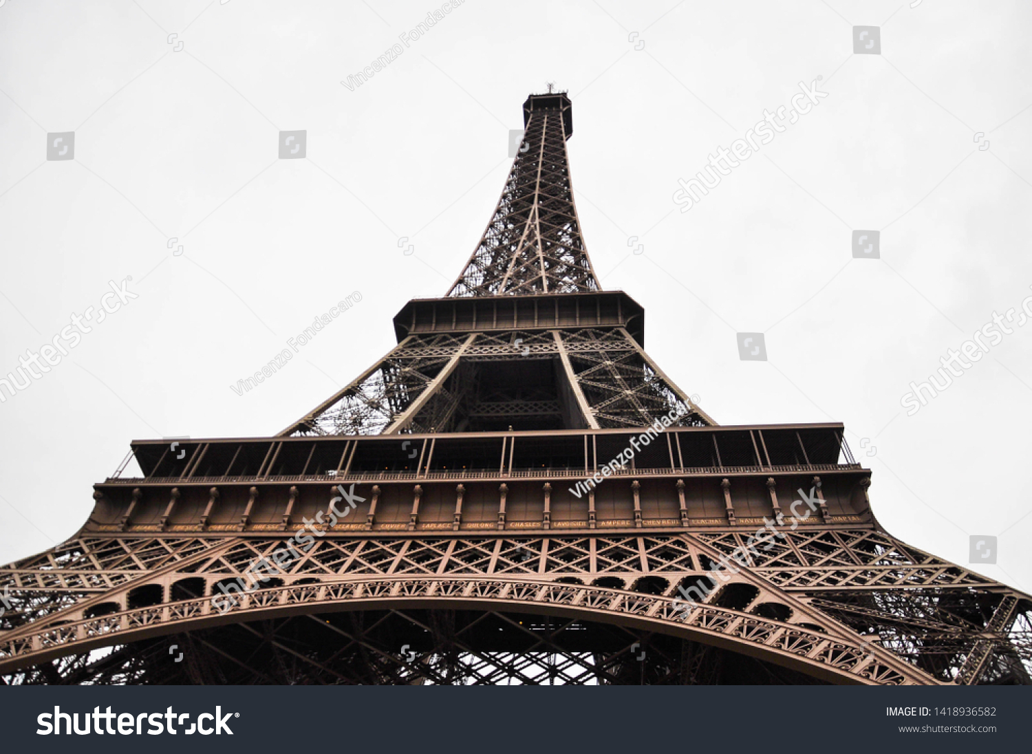 different perspectives of eiffel tower views Paris #1418936582