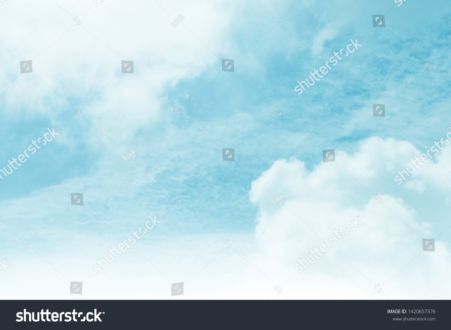 blue sky with white cloud #1420657376