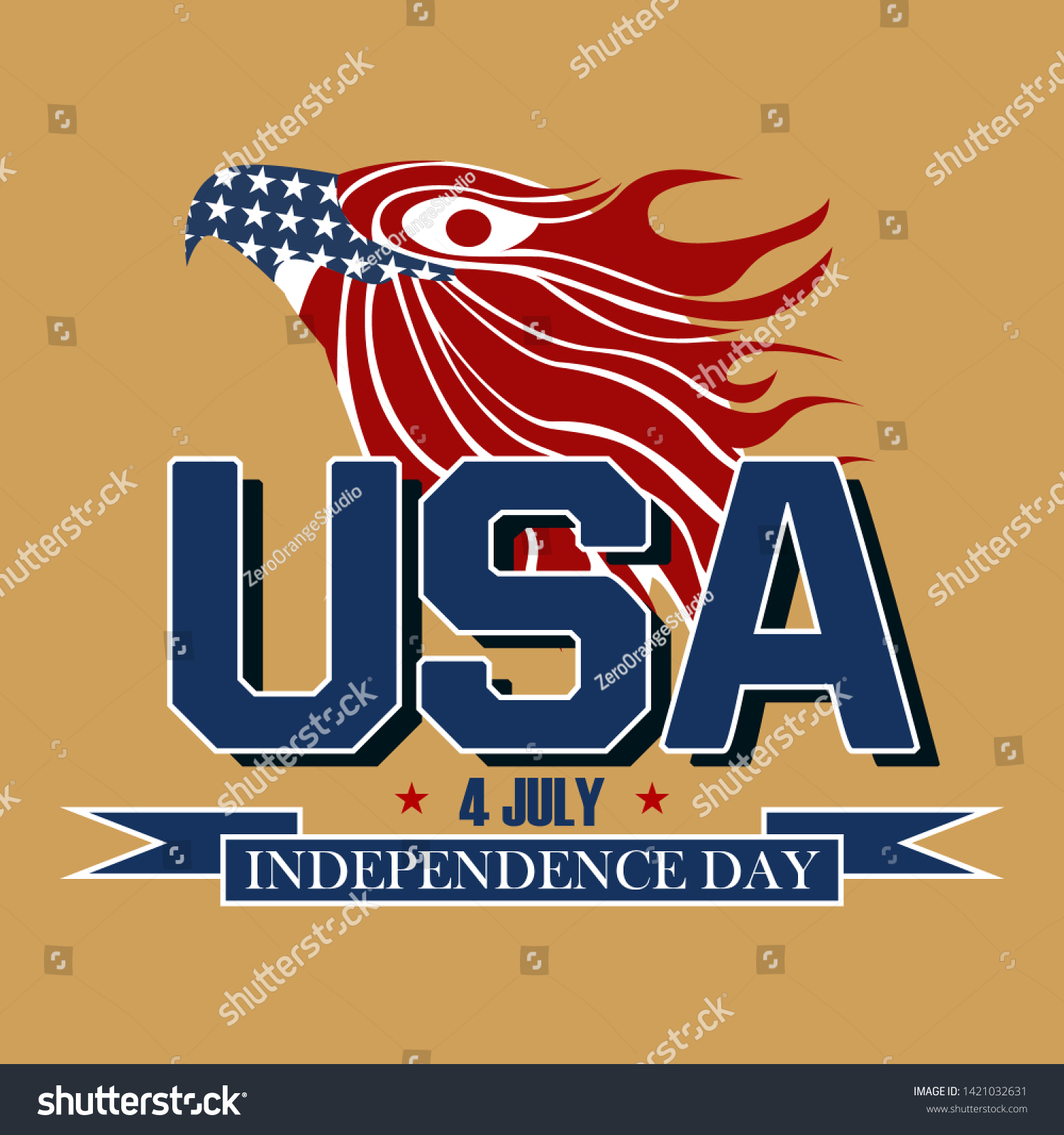 US independence day. element independence day Royalty Free Stock