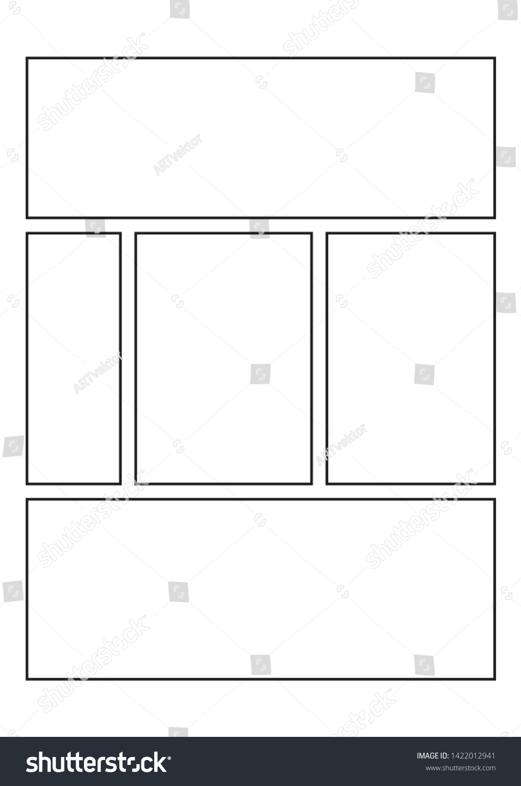 Comics blank layout template background. - Royalty Free Stock Vector ...