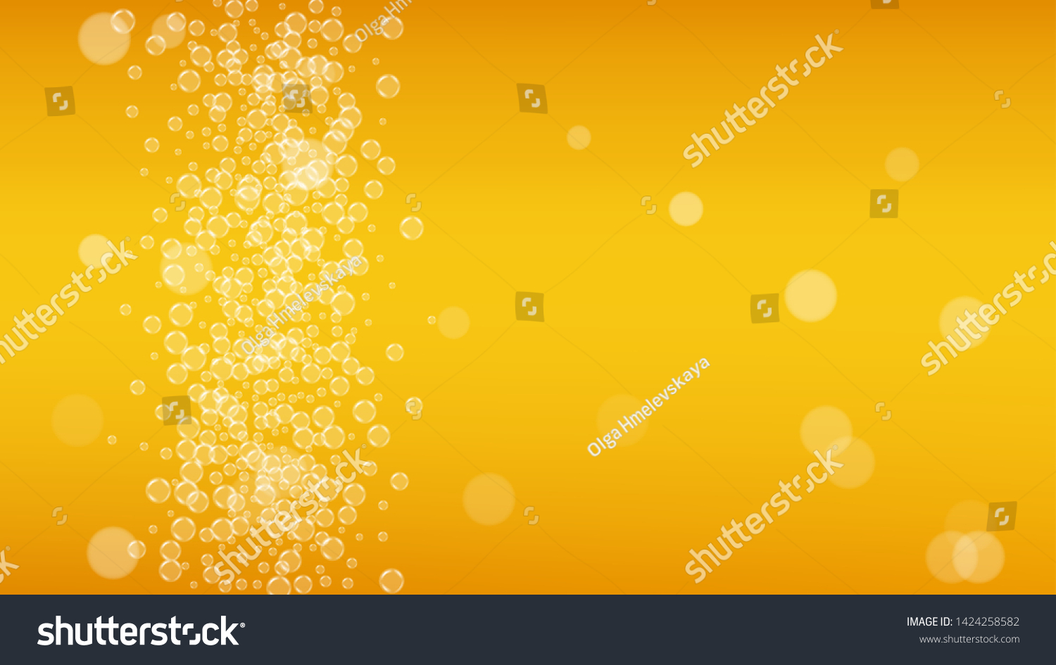 Splash Beer Background For Craft Lager Royalty Free Stock Vector 1424258582