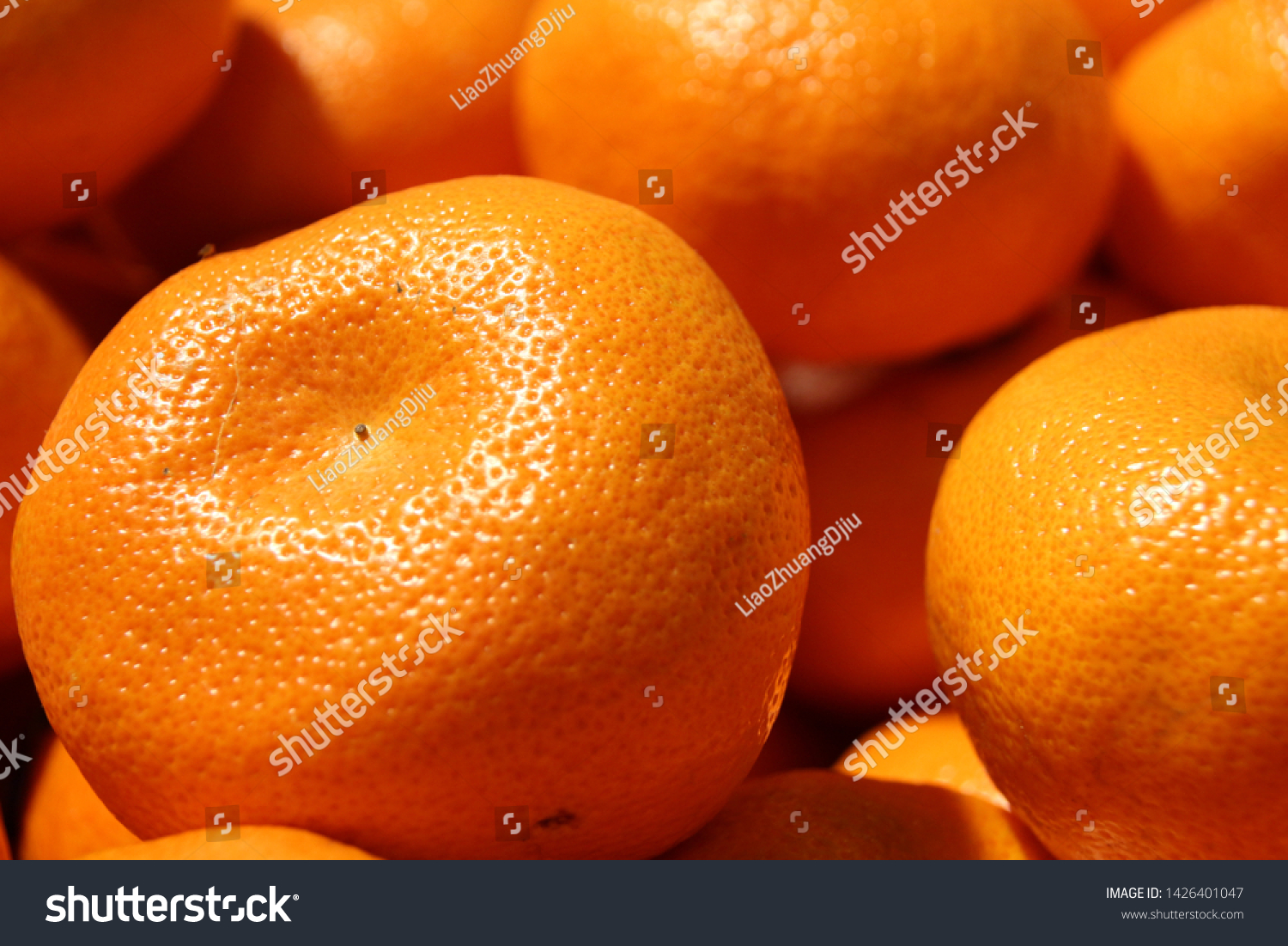 Fresh bulky Mandarin in the market #1426401047