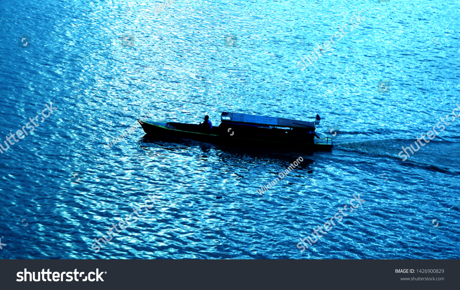 boat activities on the Batanghari river #1426900829