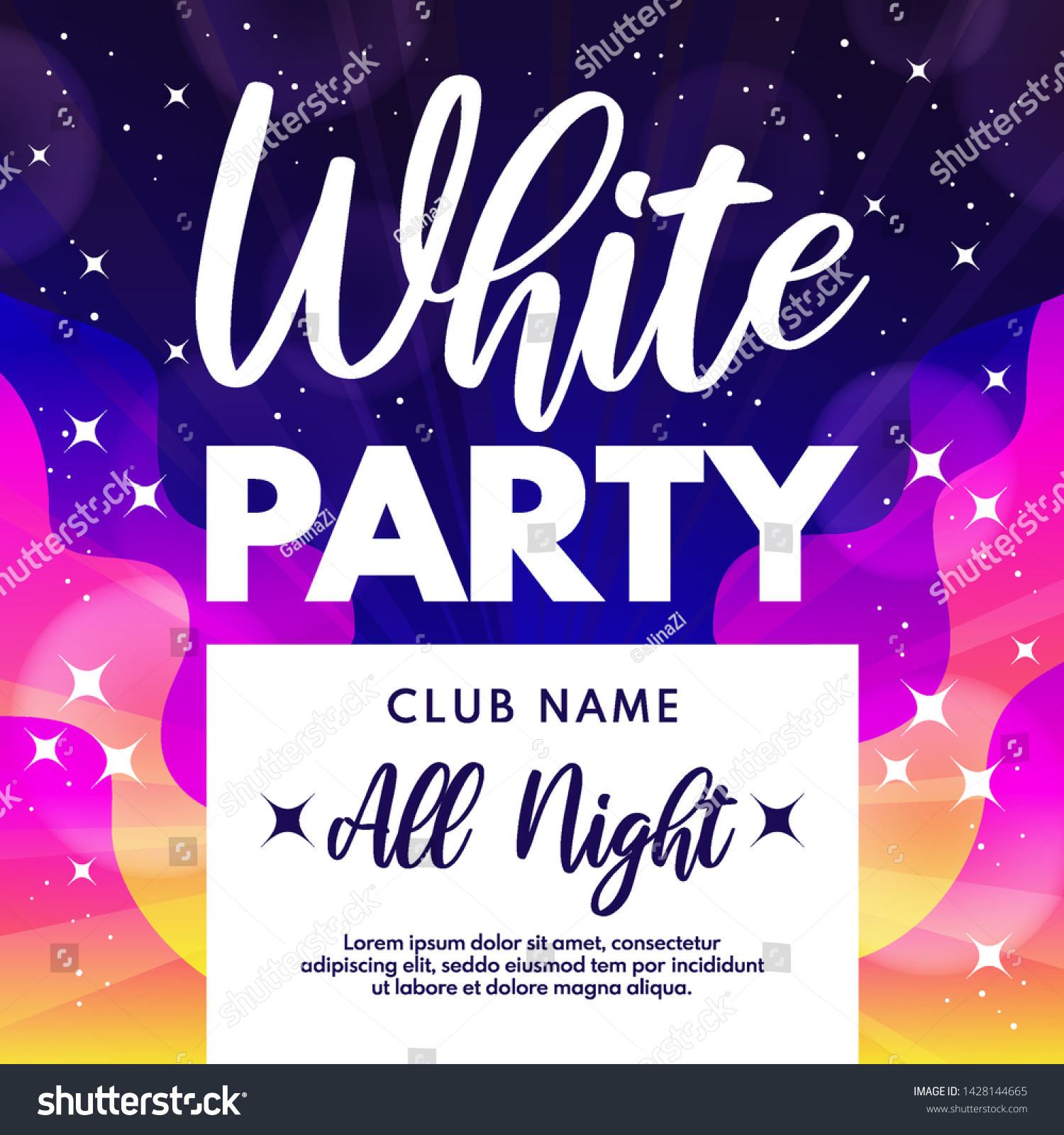 Abstract White Party background for banners, - Royalty Free Stock ...