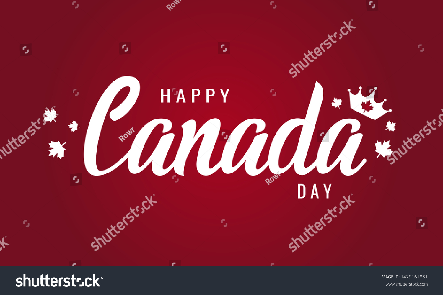 Canada Day Greeting Card Or Background Vector Royalty Free Stock Vector 1429161881 0848